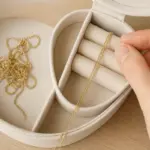 Collana che si ingarbuglia sempre? Tecnica semplice per tenerla ordinata nel portagioie
