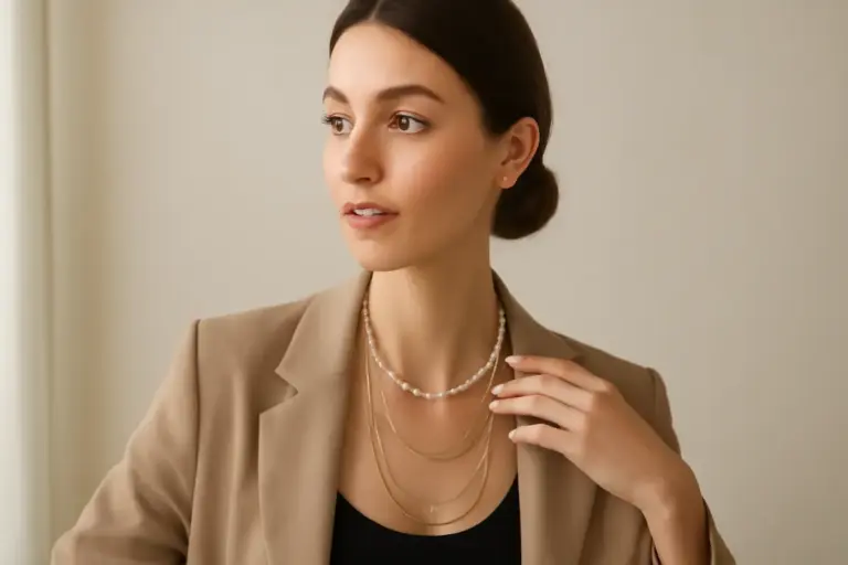 Collane multi-filo: consigli pratici per indossarle senza appesantire il look