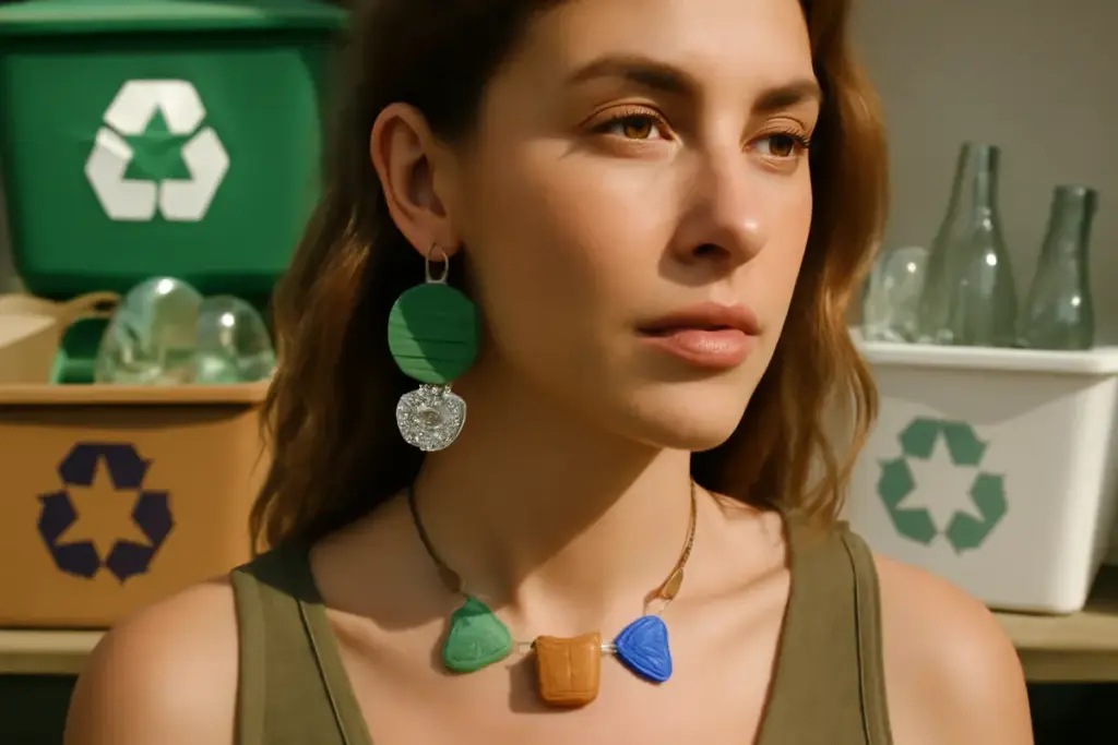 Materiali riciclati nei bijoux: la tendenza green che conquista i designer