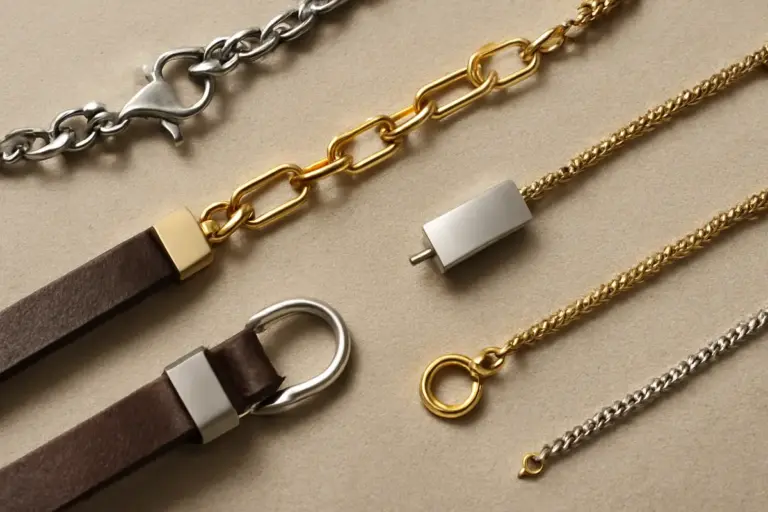 Fibbie e chiusure: quali materiali sono più resistenti per bracciali e collane?
